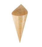 DK389 Wooden Canape Cones 75mm (Pack of 100)