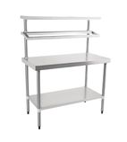CB908 1200w x 600d mm Stainless Steel Chefs Prep Station