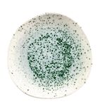 Studio Prints Mineral Green Centre Print Organic Round Plates 210mm (Pack of 12)
