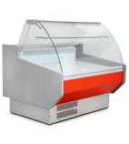 SIGMA10C 1055mm Wide Curved Glass Fresh Meat Serve Over Counter Display Fridge