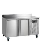 CK7210X1SP 122 Ltr 2 Door Stainless Steel Refrigerated Prep Counter With Upstand