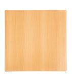 Image of GG634 Pre-drilled Square Tabletop Beech Effect 600mm