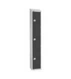 GR693-CS Three Door Camlock with Sloping Top Graphite Grey