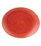 Image of DB072 Oval Coupe Plates Berry Red