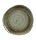 Patina HC820 Antique Organic Round Plates Green 286mm (Pack of 12)