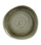 Patina HC820 Antique Organic Round Plates Green 286mm