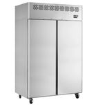 CAR1250 Medium Duty 1300 Ltr Upright Double Door Stainless Steel Fridge