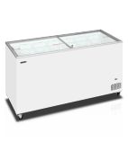 Image of IC502SC 491 Ltr White Display Chest Freezer With Flat Glass Lid