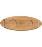 CE765 Menu Oval Wooden Trays 400mm