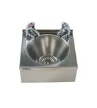 Image of BaSix WS2-TX-BL Stainless Steel Hand Wash Station With AquaTechnix Lever Taps