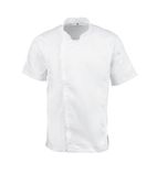 Springfield B471-XS Zipper Mens Chefs Jacket White XS