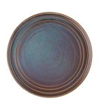 FD916 Cavolo Flat Round Plates Iridescent 270mm (Pack of 4)