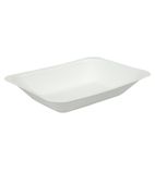 Image of VW-C2 Compostable Bagasse Chip Trays 175mm (Pack of 500)