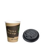 SA483 Special Offer Fiesta Green 8oz Hot Cups and Lids x 50