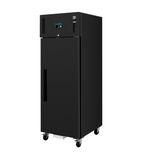 G-Series PG020 Medium Duty 600 Ltr Upright Single Door Black Fridge