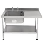 E20610R 1200w x 650d mm Stainless Steel Sink (Self Assembly)