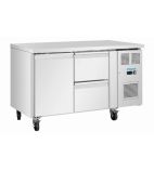 U-Series UA108 314 Ltr 1 Door & 2 Drawer Stainless Steel Refrigerated Prep Counter