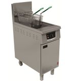 400 Series G401F/N 18 Ltr Natural Gas Freestanding Single Tank Fryer with Electric Filtration (2 x Baskets)