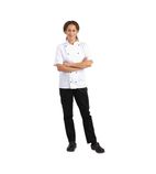 Image of DL711-M Chicago Unisex Chefs Jacket Short Sleeve White M