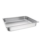 K804 Stainless Steel 2/1 Gastronorm Tray 100mm