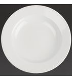 CG010 Classic White Wide Rim Plate