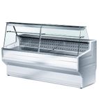Hill HL300B 3000mm White Slimline Refrigerated Serve Over Display Counter