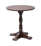 FT495 Oxford Dark Wood Pedestal Round Table 700mm