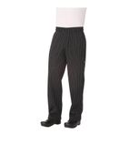 B801-L Designer Baggy Chefs Trousers Pinstripe L