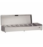 HTW15-SS 7 x 1/3GN Refrigerated Countertop Food Prep Topping Unit