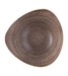 FS853 Stonecast Raw Lotus Plate Brown 229mm (Pack of 12)