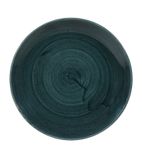 Stonecast Patina Coupe Plates Rustic Teal  217mm
