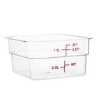 CF020 Polycarbonate Square Storage Container 1.5Ltr