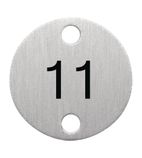 DY772 Table Numbers Silver (11-15)