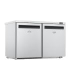Image of LR360 360 Ltr Undercounter Double Door Stainless Steel Freezer