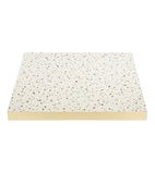 FU519 Pre-drilled Square Table Top Terrazzo Style 700mm