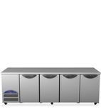 Image of Opal HO4U-SS 715 Ltr 4 Door Stainless Steel Refrigerated Prep Counter