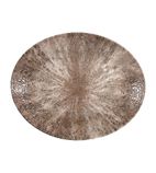 Orbit DY916 Churchill Stone Zircon Brown Oval Coupe Plates 317mm (Pack of 12)