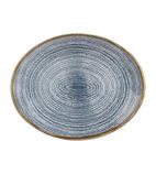 Studio Prints Homespun DS528 Oval Coupe Plates Slate Blue 270mm (Pack of 12)