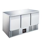 BCC3 368 Ltr 3 Door Stainless Steel Refrigerated Prep Counter