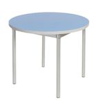 GE973 Enviro Indoor Campanula Blue Round Dining Table 900mm