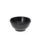 DH004 Melamine Round 10cm Black Bowl