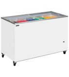 IC400SC 401 Ltr White Display Chest Freezer With Glass Lid