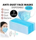 Q2626 Blue 3PLY Disposable Medical Hygiene Face Mask (50 qty)