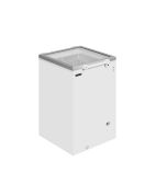 Image of ST160 115 Ltr White Display Chest Freezer With Glass Lid