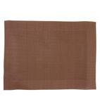Image of GG044 Woven PVC Brown Table Mat
