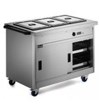 Panther P8B3 1205mm Wide Mobile Hot Cupboard With Bain Marie Top