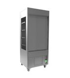 Image of M Line ML2SA 800mm Wide Stainless Steel Multideck Display Fridge With Lockable Shutters