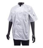 Q2070-S Men's S/S Vent Chefs Jacket White