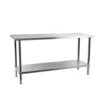 DR346 2100mm Self Assembly Stainless Steel Centre Table
