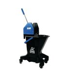 FT393 Long Tall Sally Recycled Plastic Mop Bucket and Wringer Blue 16Ltr